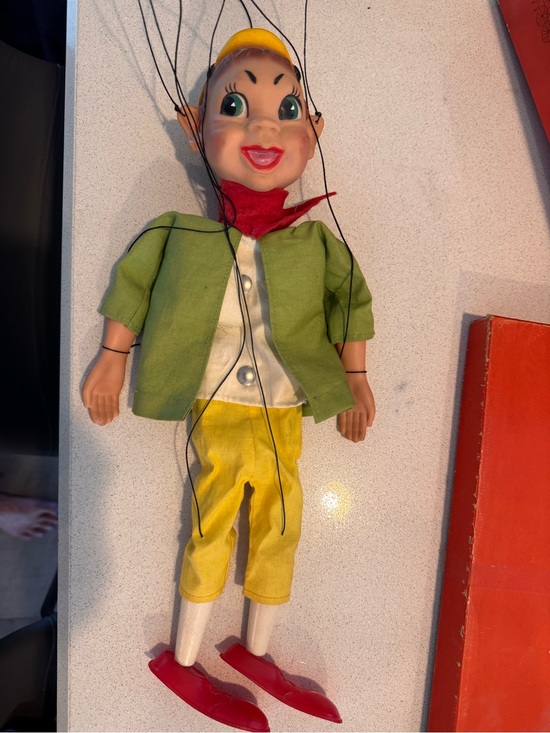 Hazelle Other - Vintage Hazelle Inc. Tyrolean Boy Marionette – Airplane Control Puppet